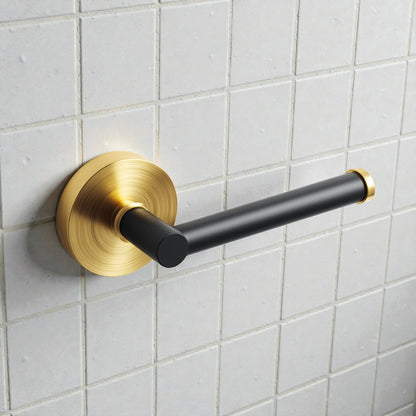 Terlinzo Pivot Toilet Paper Holder - Black & Gold